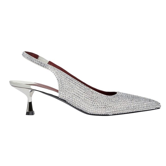 Stella McCartney crystal slingback heels