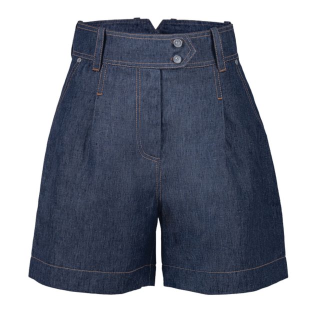 100 % Capri denim shorts