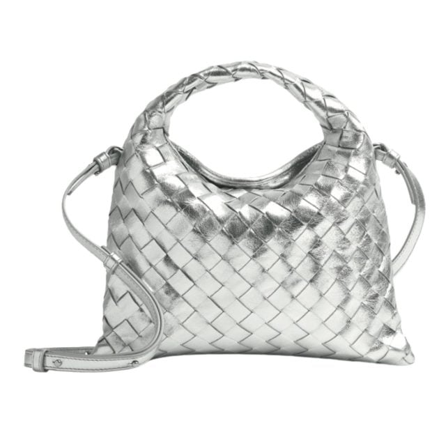 Bottega Veneta silver bag