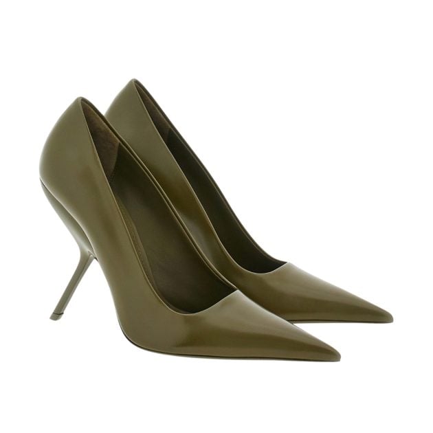 Ferragamo stilettos in green