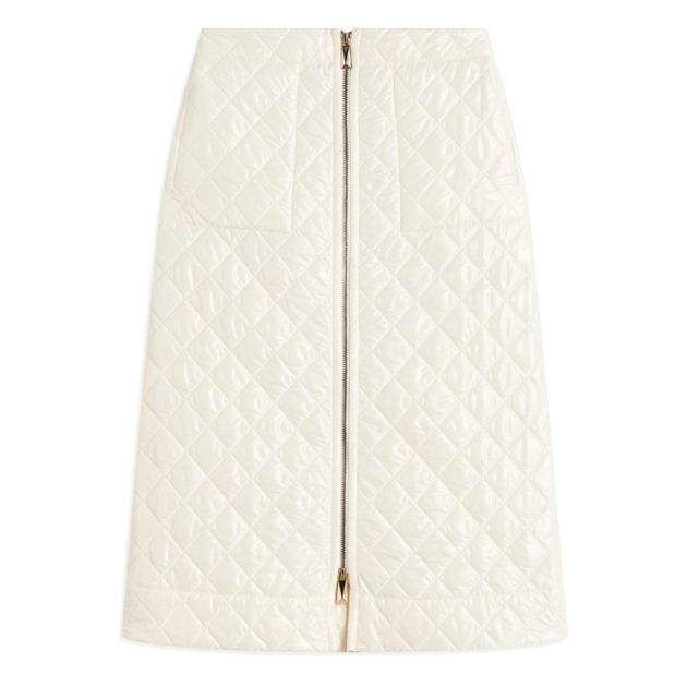 Scanlan Theodore white quilted skirt