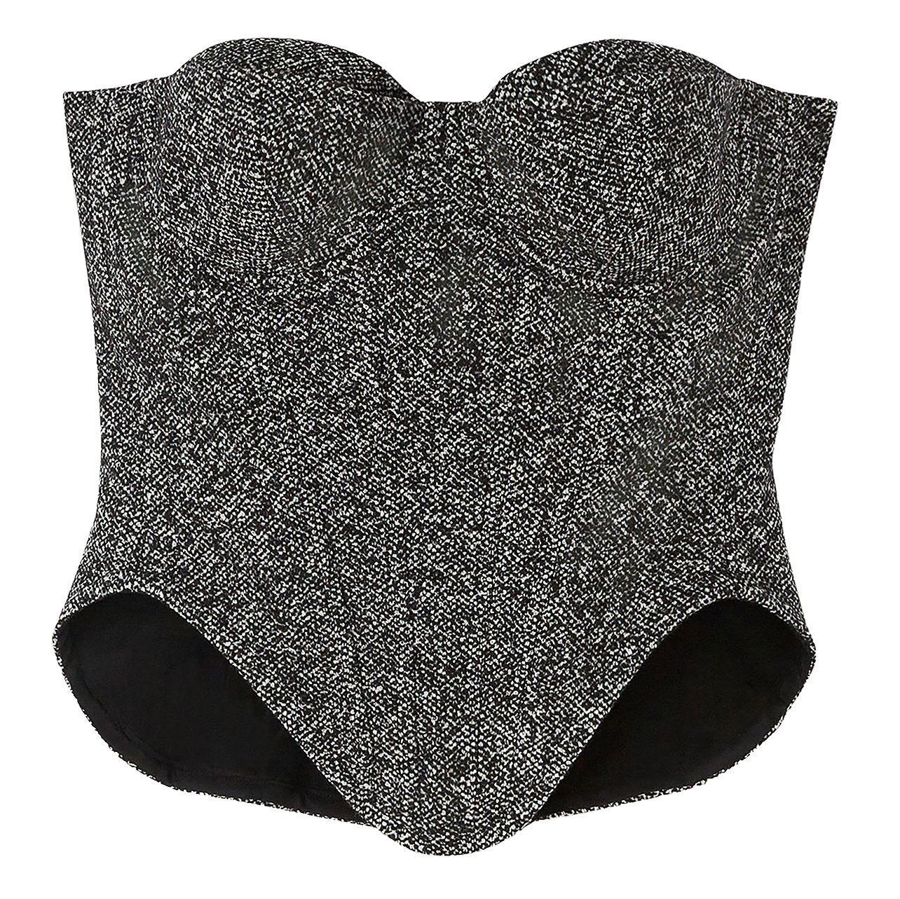 Ermanno Scervino gray cropped bustier